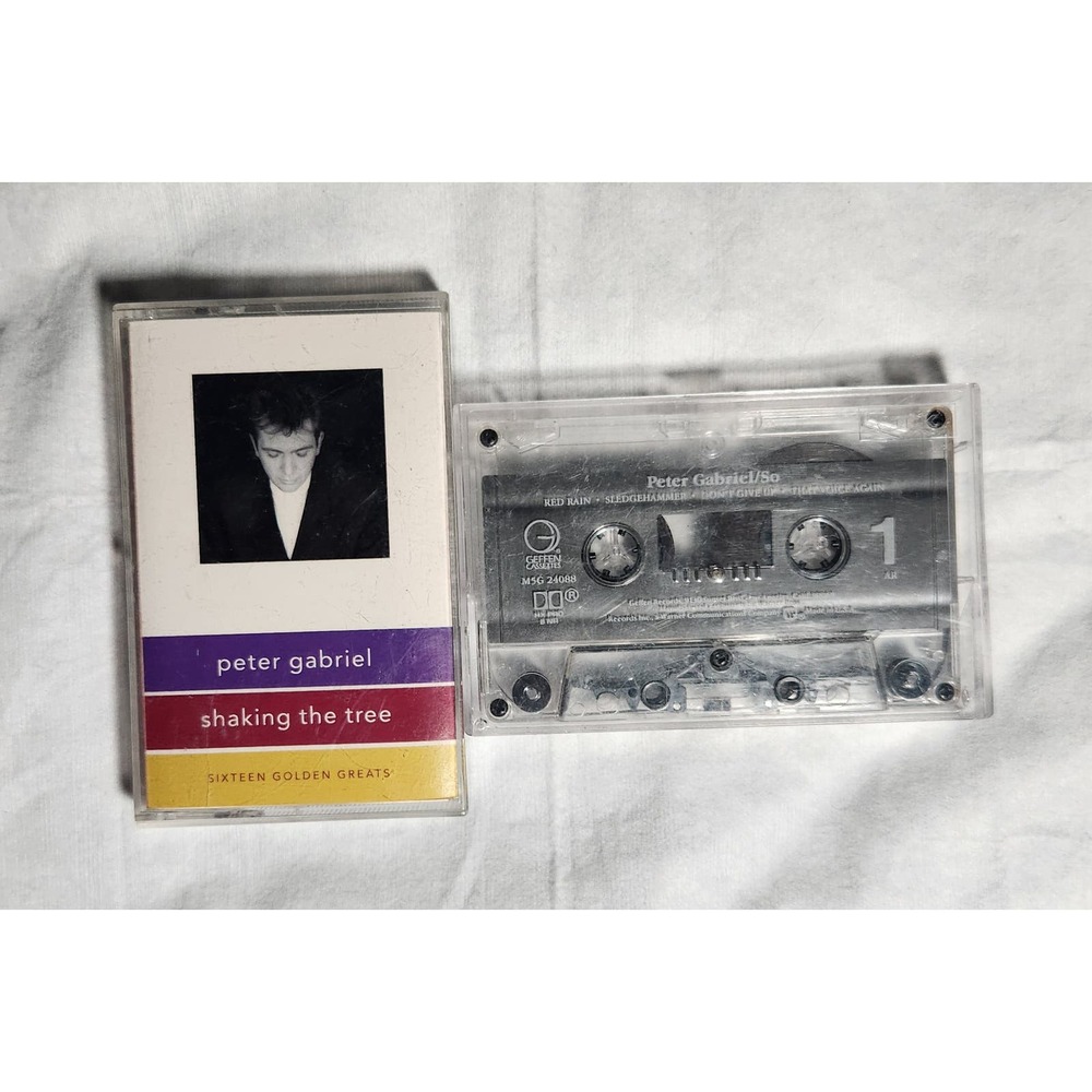 Peter Gabriel Shaking The Tree & So Cassette Tested (1990, 1986) Pre-owned